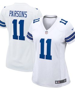 Alternative view of Micah Parsons Dallas Cowboys Nike Women's Game Player Jersey - White/Navy
