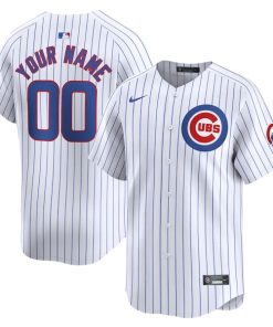 Chicago Cubs Nike Home Limited Custom Jersey - White