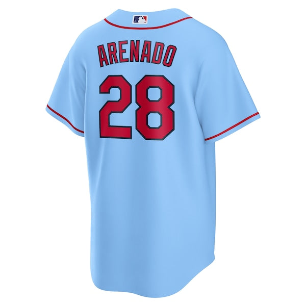 Nolan Arenado St. Louis Cardinals Nike 2024 Alternate Replica Jersey - Light Blue - Image 4