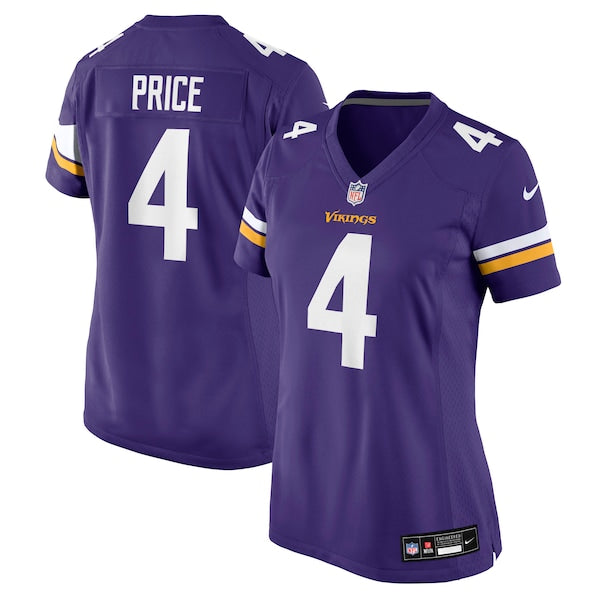 Myles Price Minnesota Vikings Nike Women's Team Game Jersey - Purple