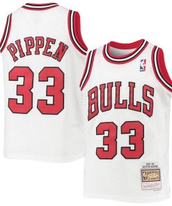Scottie Pippen Chicago Bulls  Youth 1997/98 Hardwood Classics Swingman Jersey - White/Red/Black