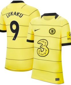 Romelu Lukaku Chelsea Nike Youth 2021/22 Away Replica Player Jersey - Yellow