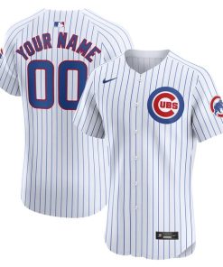 Chicago Cubs Nike Home Elite Custom Jersey - White