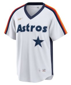 Alternative view of Houston Astros Nike Home Cooperstown Collection Player Jersey - White