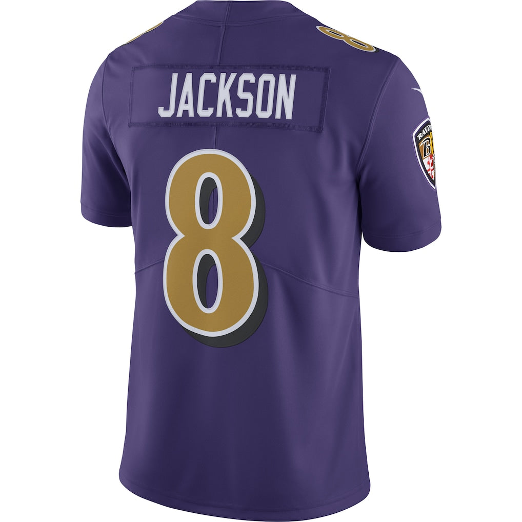 Lamar Jackson Baltimore Ravens Nike Color Rush Limited Player Jersey - Purple - Image 3
