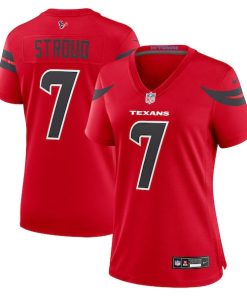 Alternative view of C.J. Stroud Houston Texans Nike Women's Alternate Game Jersey - Red