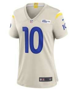 Alternative view of Cooper Kupp Los Angeles Rams Nike Women's Player Game Jersey - Bone