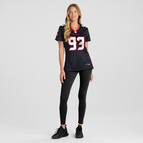 Kurt Hinish Houston Texans Nike Women's Team Game Jersey - Navy - Image 5