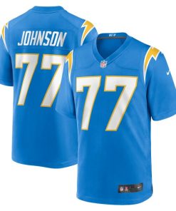 Zion Johnson Los Angeles Chargers Nike Player Game Jersey - Powder Blue