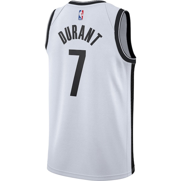 Kevin Durant Brooklyn Nets Nike 2020/21 Swingman Jersey - White - Association Edition - Image 3