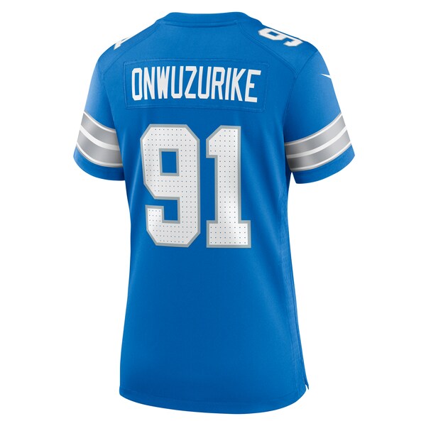 Levi Onwuzurike Detroit Lions Nike Women's Team Game Jersey - Blue - Image 4