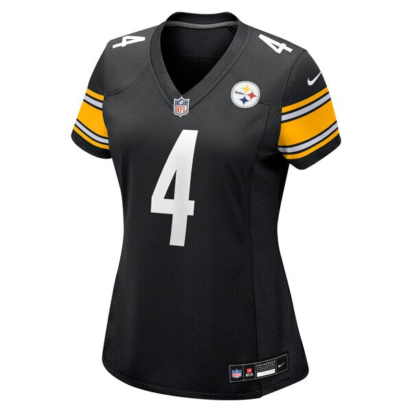 DK Metcalf Pittsburgh Steelers Nike Women's Team Game Jersey - Black - Image 3