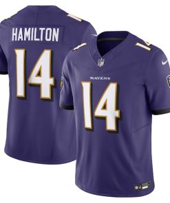 Kyle Hamilton Baltimore Ravens Nike Vapor F.U.S.E. Limited Jersey - Purple