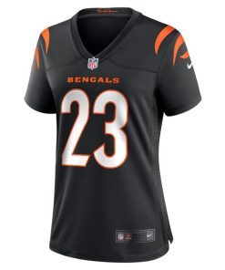 Alternative view of Daxton Hill Cincinnati Bengals Nike Women's Player Game Jersey - Black