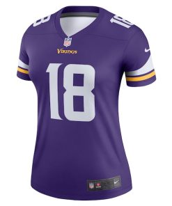 Alternative view of Justin Jefferson Minnesota Vikings Nike Women's Legend Jersey - Purple