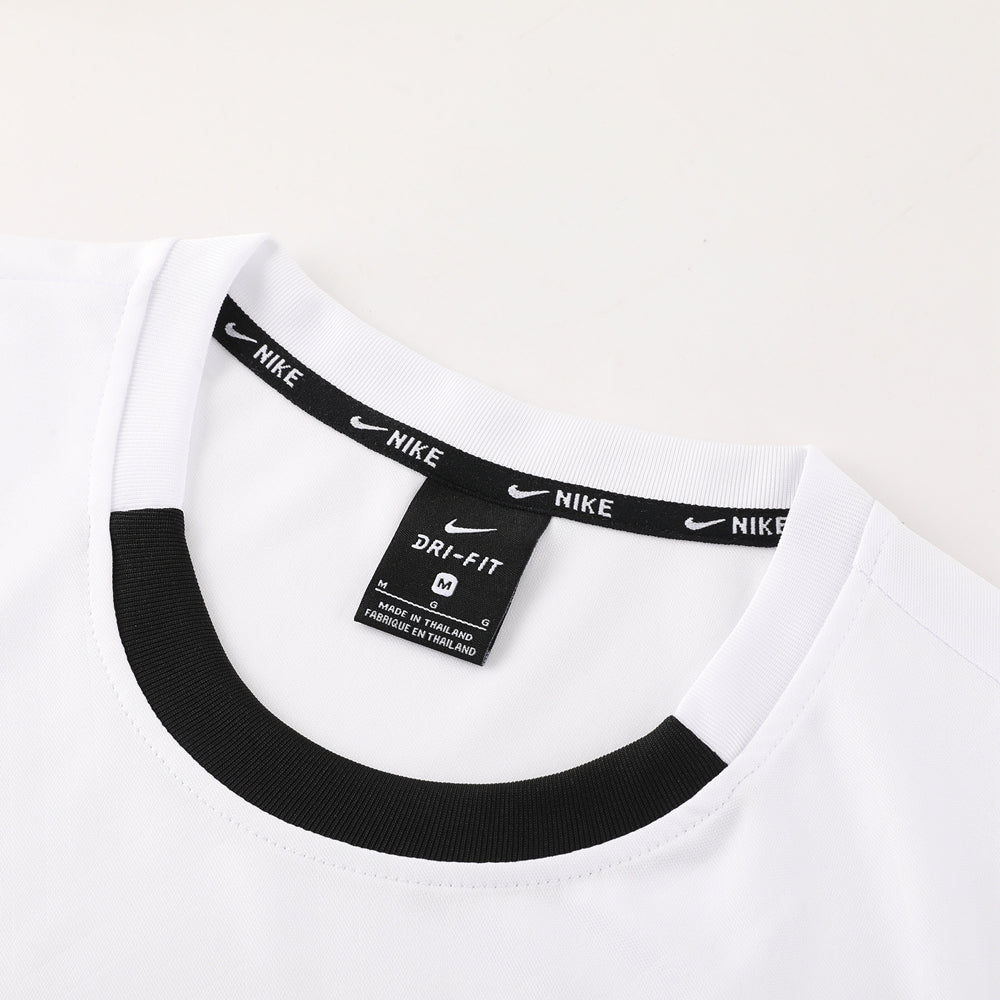 Nike Short Sleeve Training Jersey Set-ND06- White/Black - Image 5