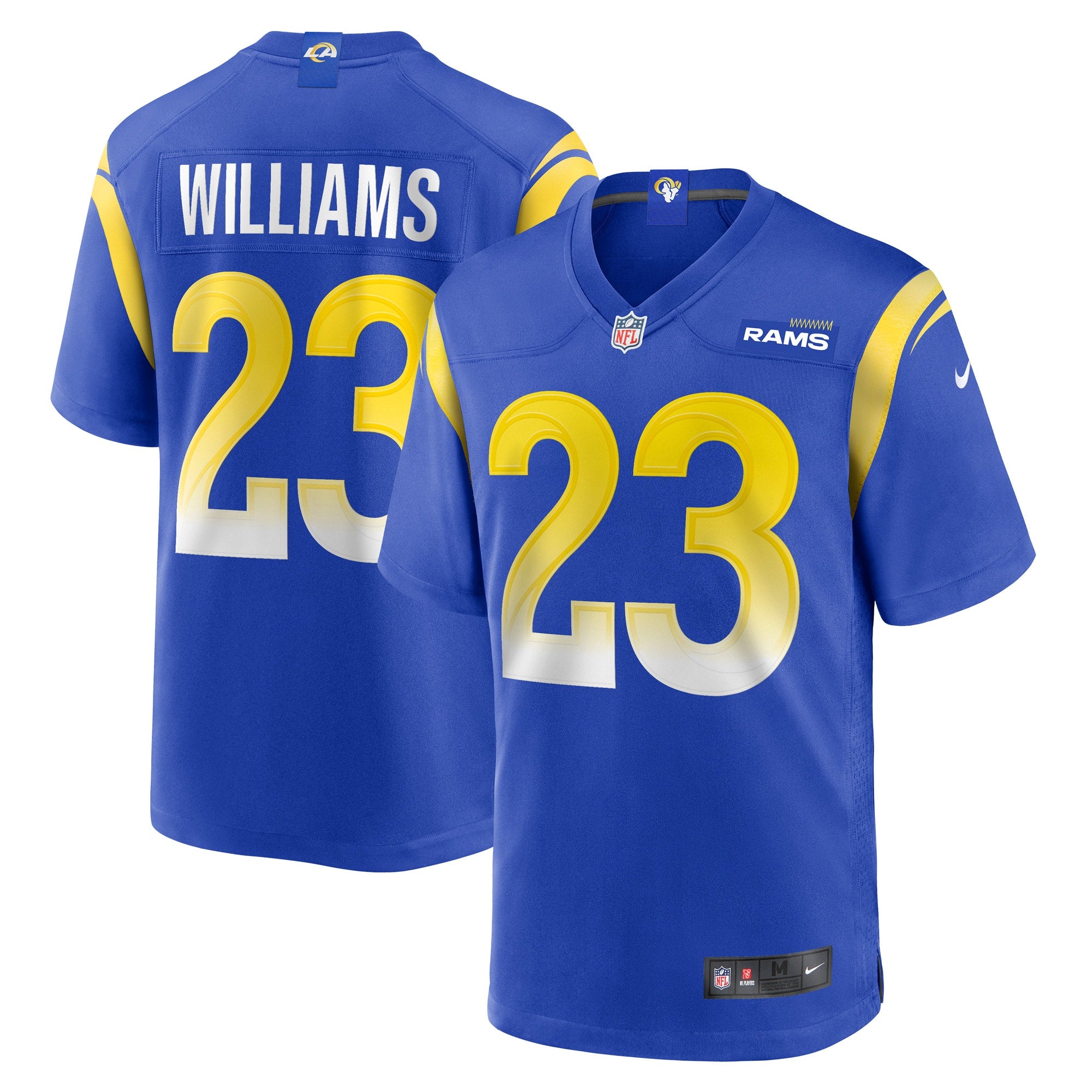 Kyren Williams Los Angeles Rams Nike Game Jersey - White/Royal - Image 6