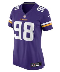 Alternative view of Bo Richter Minnesota Vikings Nike Women's Team Game Jersey -  Purple