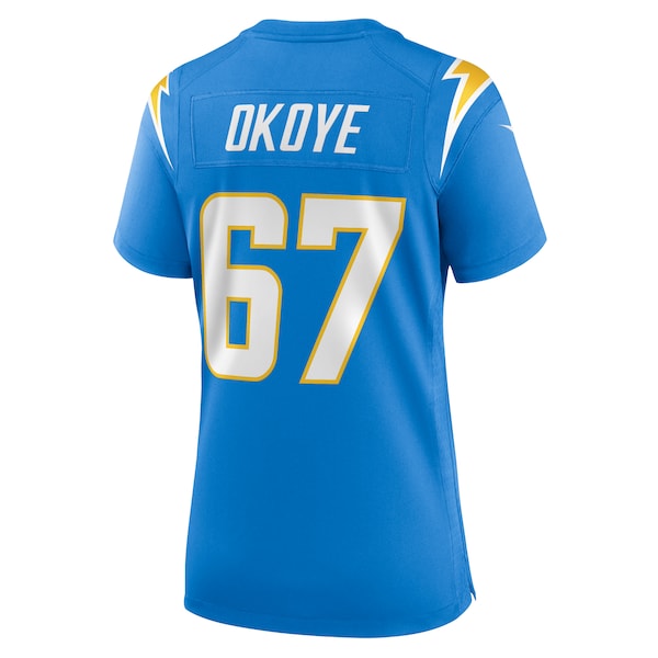CJ Okoye Los Angeles Chargers Nike Women's Team Game Jersey - Powder Blue - Image 3