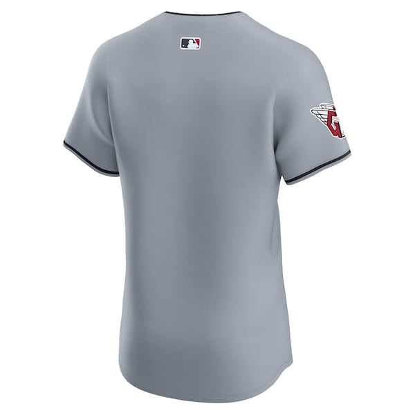 Cleveland Guardians Nike Alternate Vapor Premier Elite Patch Jersey - Gray - Image 4
