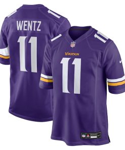 Carson Wentz Minnesota Vikings Nike Team Game Jersey -  Purple