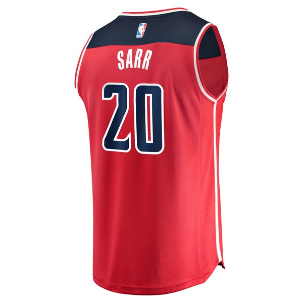 Alexandre Sarr Washington Wizards Youth Fast Break Replica Player Jersey - Icon Edition - Red - Image 3