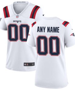 Nike New England Patriots Women's Custom Game Jersey - White