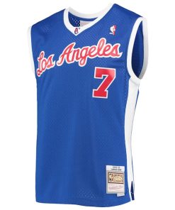 Alternative view of Lamar Odom LA Clippers 2001/02 Hardwood Classics Swingman Jersey - Royal