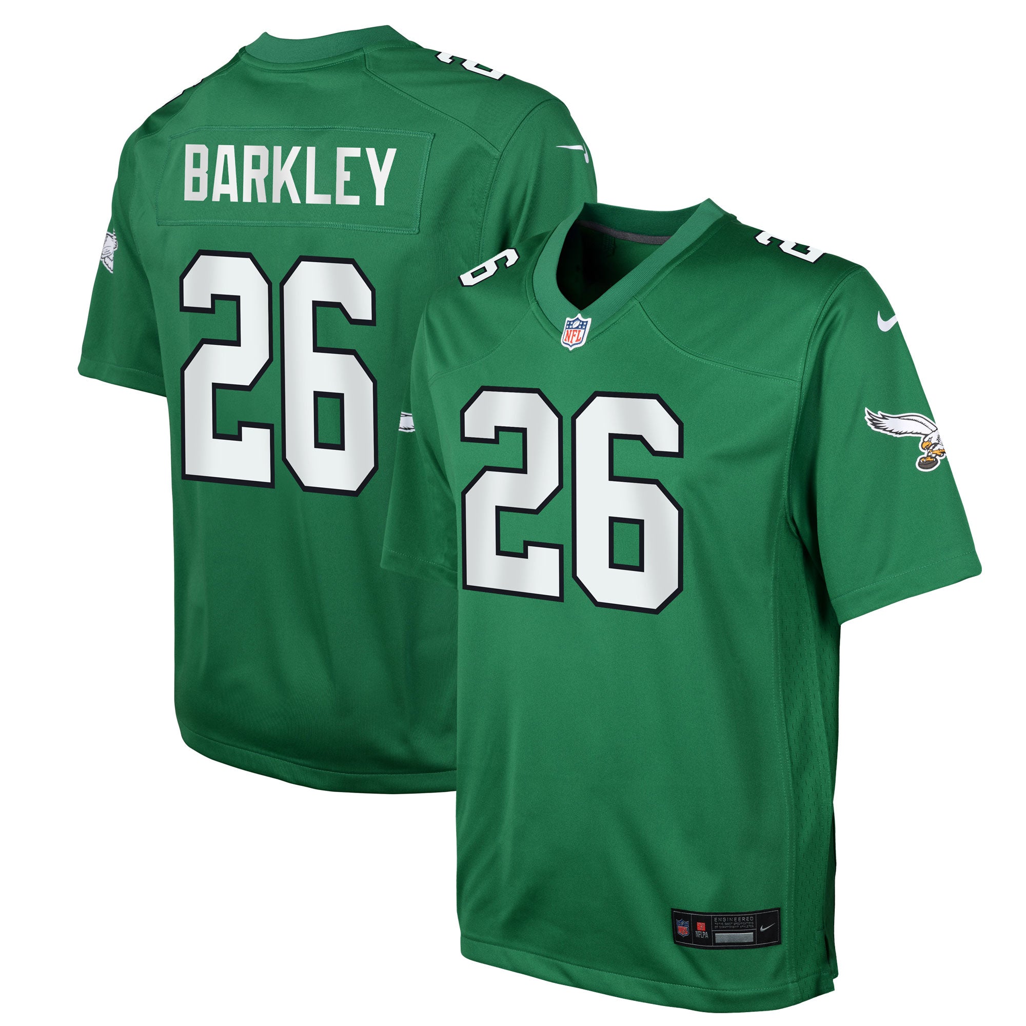 Saquon Barkley Philadelphia Eagles Nike Youth Alternate Game Jersey - Kelly Green - Image 2