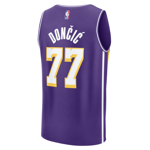 Luka Don?i? Los Angeles Lakers Fast Break Jersey - Statement Edition - Purple - Image 3
