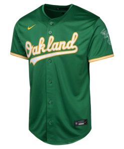 Alternative view of Oakland Athletics Nike Youth Alternate Limited Jersey - Green