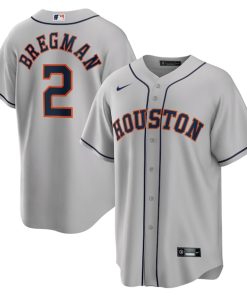 Alex Bregman Houston Astros Nike Road Replica Player Name Jersey - Gray/White