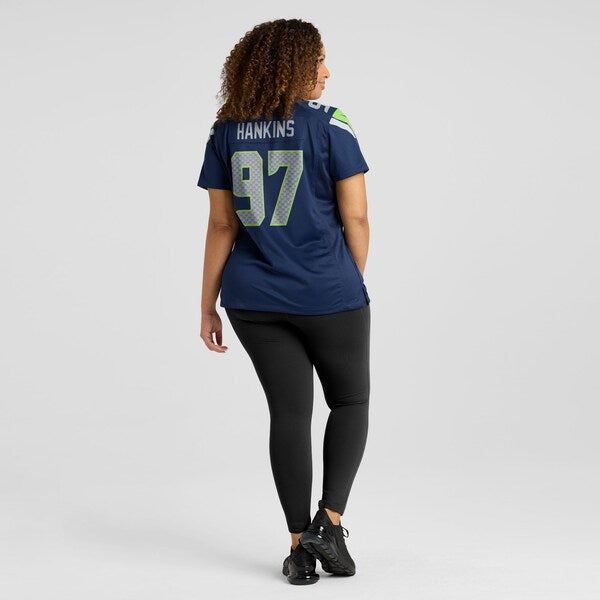 Johnathan Hankins Seattle Seahawks Nike Women's Team Game Jersey - College Navy - Image 4