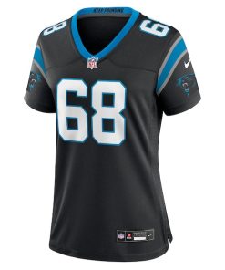 Alternative view of Cade Mays Carolina Panthers Nike Women's Team Game Jersey -  Black