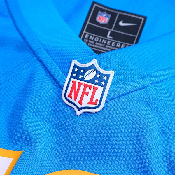 Elijah Molden Los Angeles Chargers Nike Team Game Jersey - Powder Blue - Image 5