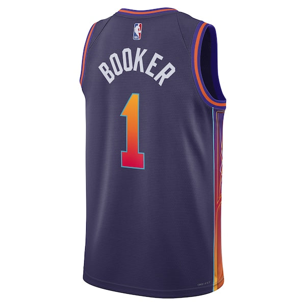 Devin Booker Phoenix Suns Nike Unisex 2023/24 Swingman Jersey - Purple - City Edition - Image 3