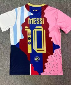 Lionel Messi Commemorative All Club Football Logo Limited Edition Jersey