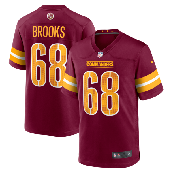 Curtis Brooks Washington Commanders Nike Game Jersey - Burgundy
