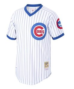 Alternative view of Ryne Sandberg Chicago Cubs Cooperstown Collection 1987 Authentic Player Jersey - White