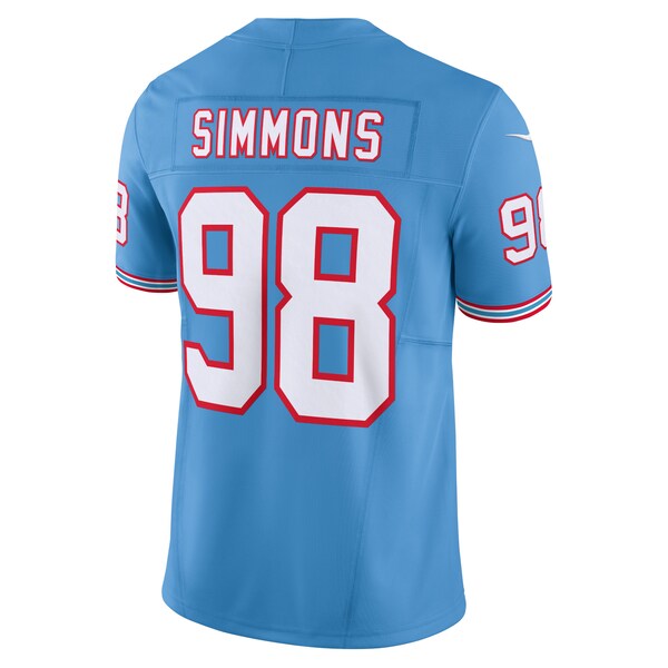 Jeffery Simmons Tennessee Titans Nike Vapor F.U.S.E. Limited Jersey - Light Blue - Image 3