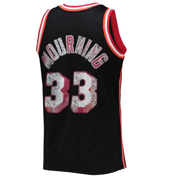 Alonzo Mourning Miami Heat 1996/97 Hardwood Classics NBA 75th Anniversary Diamond Swingman Jersey - Black - Image 3
