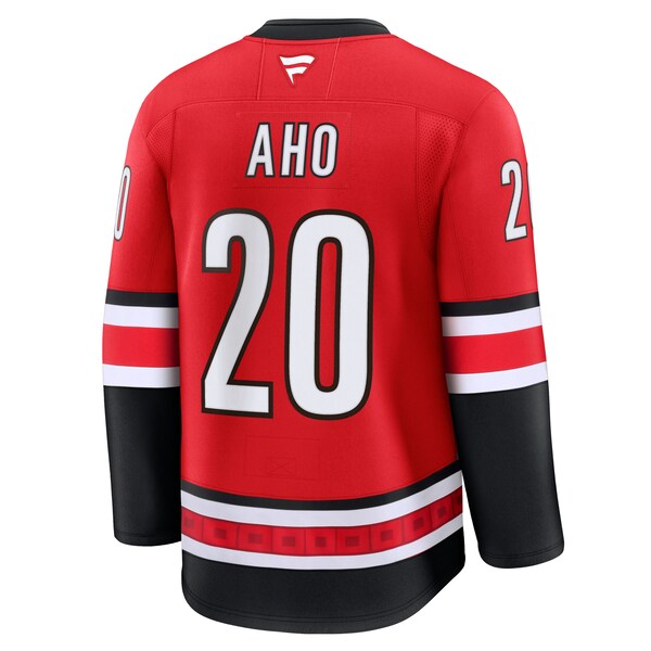 Sebastian Aho Carolina Hurricanes Alternate Premium Jersey - Red/Black/White - Image 4