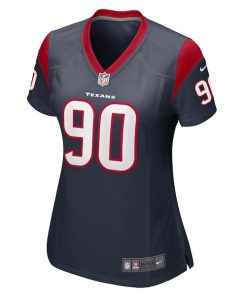 Alternative view of Ali Gaye Houston Texans Nike Women's Team Game Jersey -  Navy