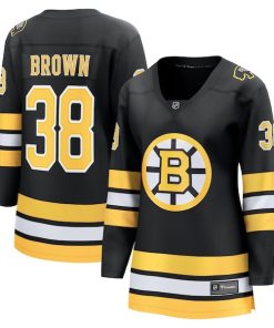 Patrick Brown Boston Bruins  Women's Home Breakaway Player Jersey - Black