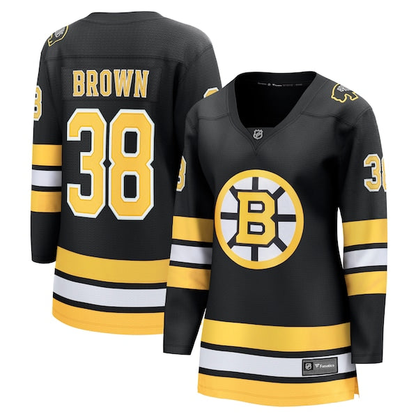 Patrick Brown Boston Bruins Women's Home Breakaway Player Jersey - Black