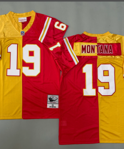 Joe Montana Kansas City Chiefs Authentic Split Throwback Retired Player Jersey