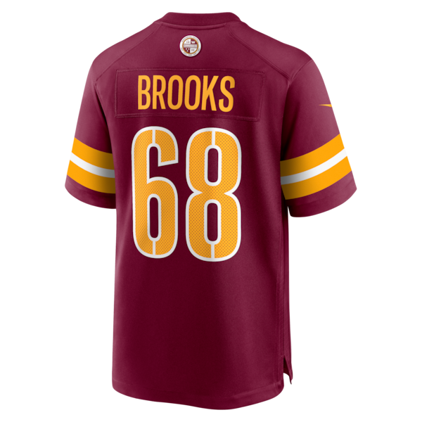 Curtis Brooks Washington Commanders Nike Game Jersey - Burgundy - Image 3