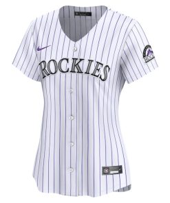 Alternative view of Colorado Rockies Nike Women's Home Limited Jersey - White