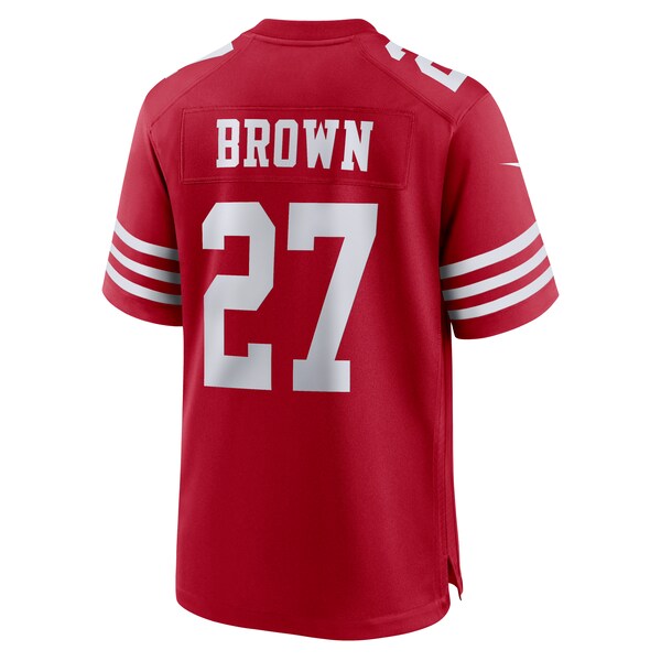 Ji'Ayir Brown San Francisco 49ers Nike Team Game Jersey - Scarlet - Image 3