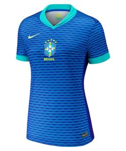 Alternative view of Brazil National Team Nike Women's 2024 Away Stadium Replica Jersey?¨C Blue